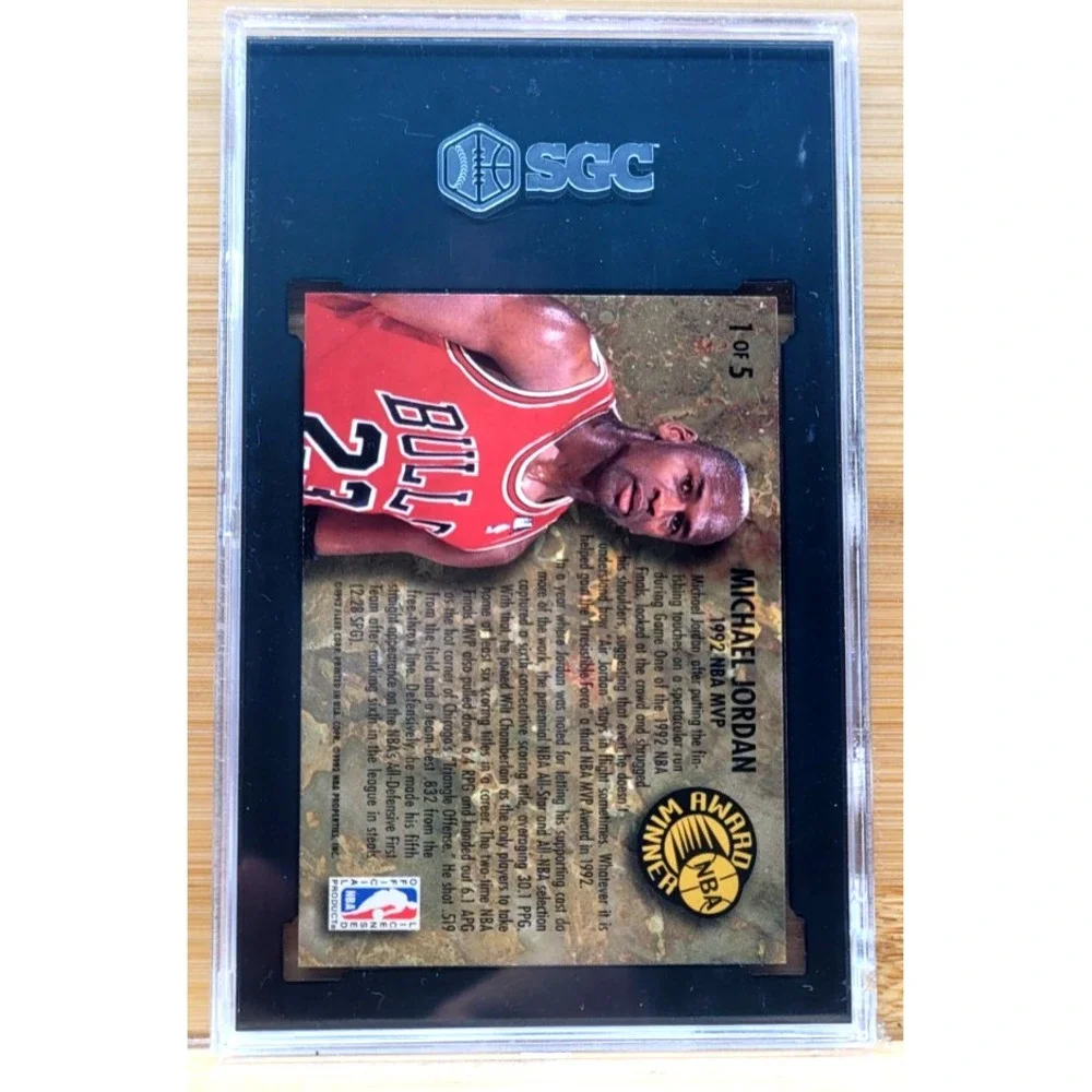 1992-93 Fleer Ultra Michael Jordan NBA Award Winners #1 Bulls SGC 9.5 MINT+